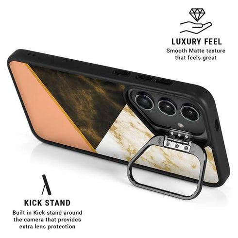 Colored Marble Galaxy S24 Plus Kickstand Case